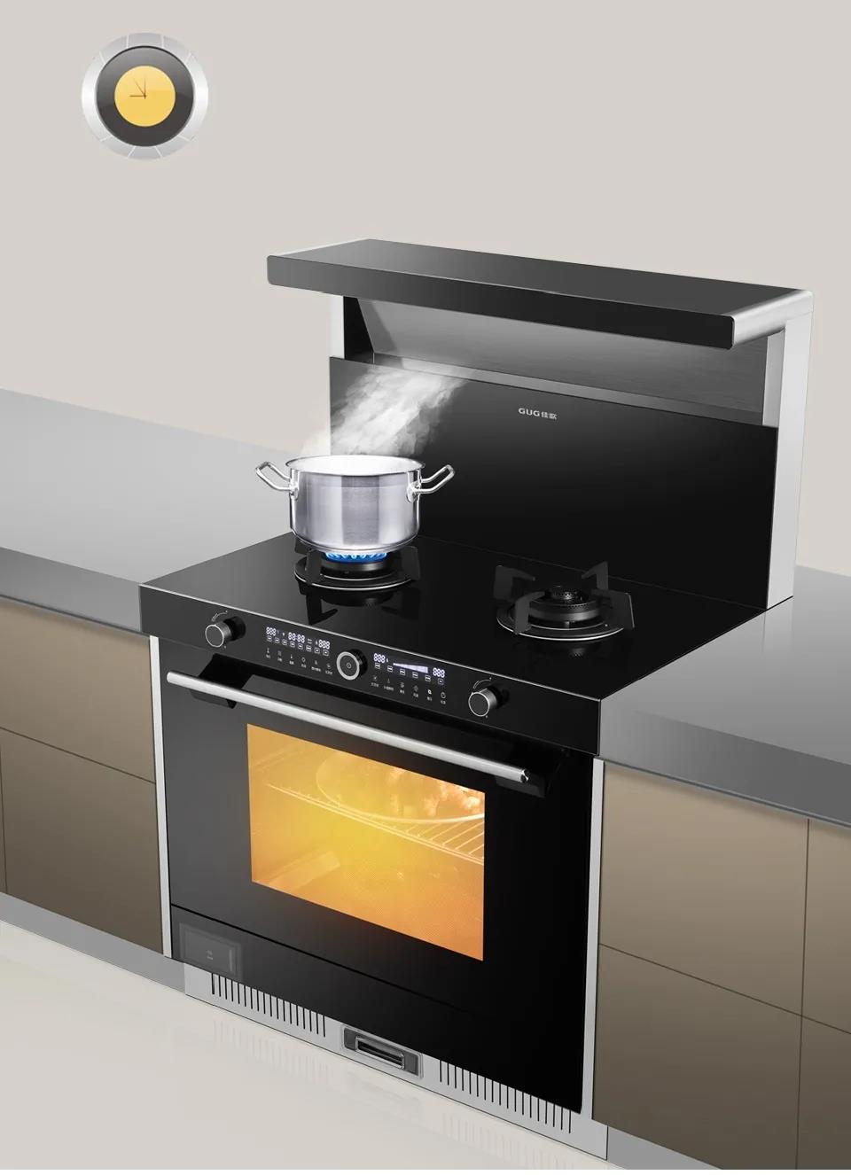 佳歌T2ZK蒸烤一體集成灶，刷新你的美食清單！